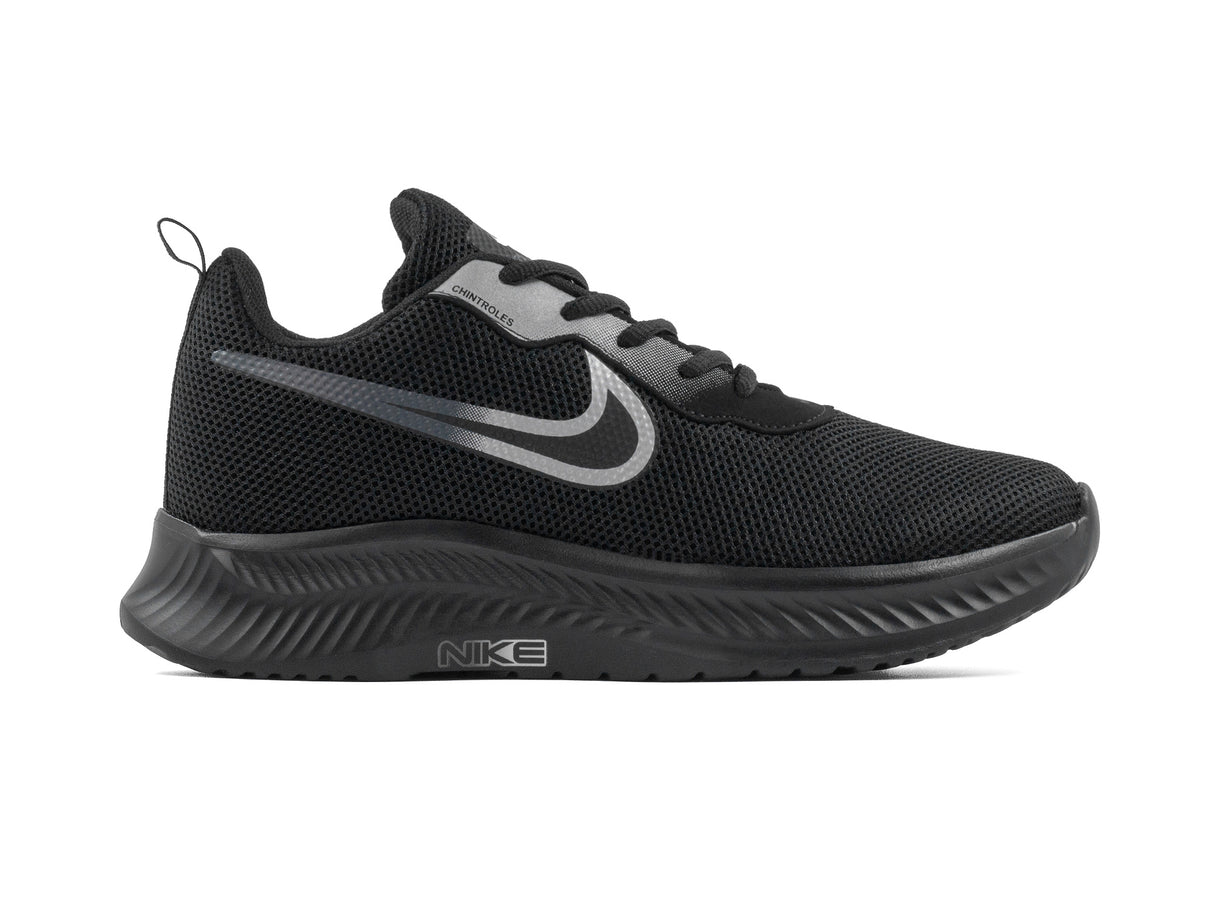Paq 6 Pares Tenis 026 Negro Plata Oxford 22/25.5