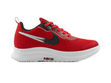 Tenis 026 Rojo Negro Plata
