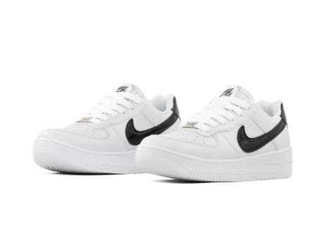 Paq 6 Pares Tenis 270 Blanco Charol Negro 22/25.5
