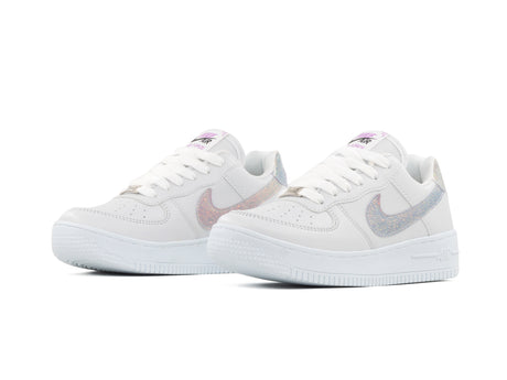 Paq 6 Pares Tenis 270 Blanco Lila Glitter 22/25.5