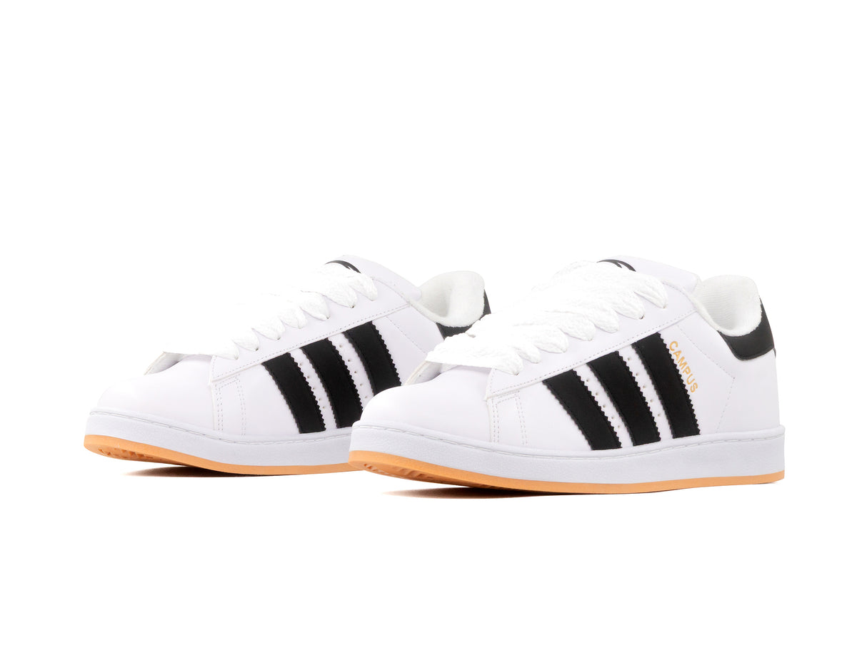 Tenis Campus Blanco Negro