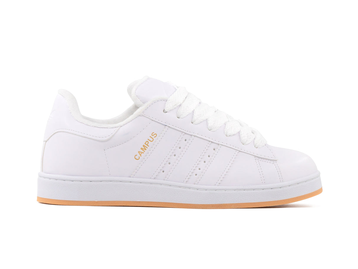 Paq 6 Pares Tenis Campus Blanco Total 25/28.5
