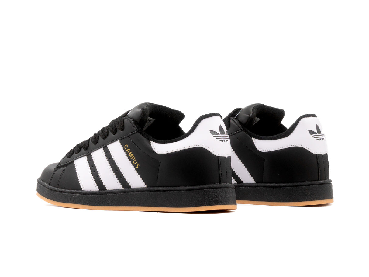Tenis Campus Negro Blanco Suela Negra