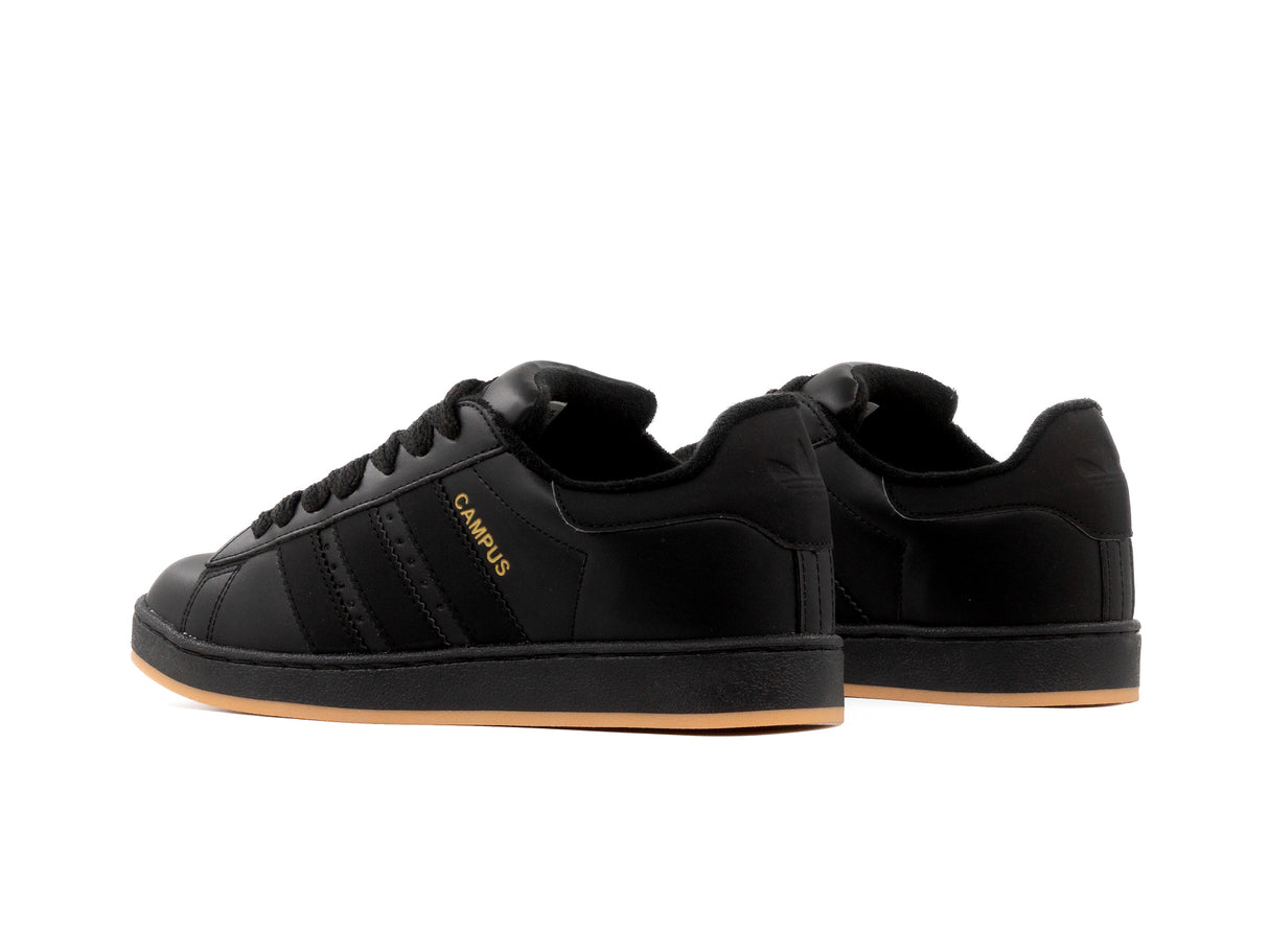 Tenis Campus Negro Total Suela Ambar