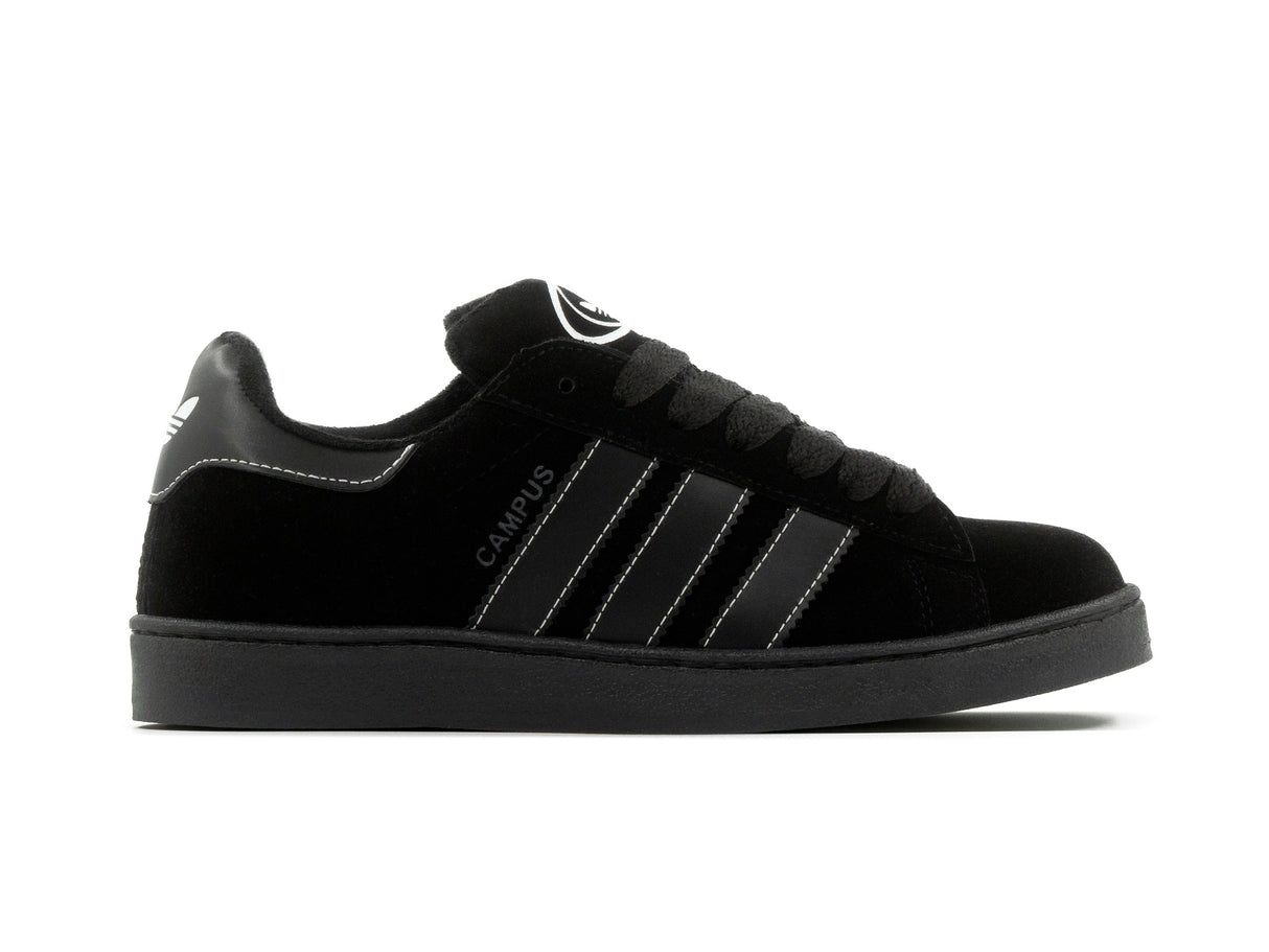 Paq 6 Pares Tenis Campus Negro Total 25/28.5