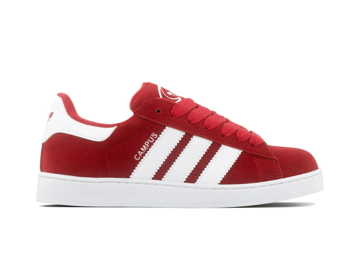 Paq 6 Pares Tenis Campus Rojo Blanco 22/25.5