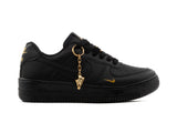 Paq 6 Pares Tenis 270 Negro Oro 22/25.5