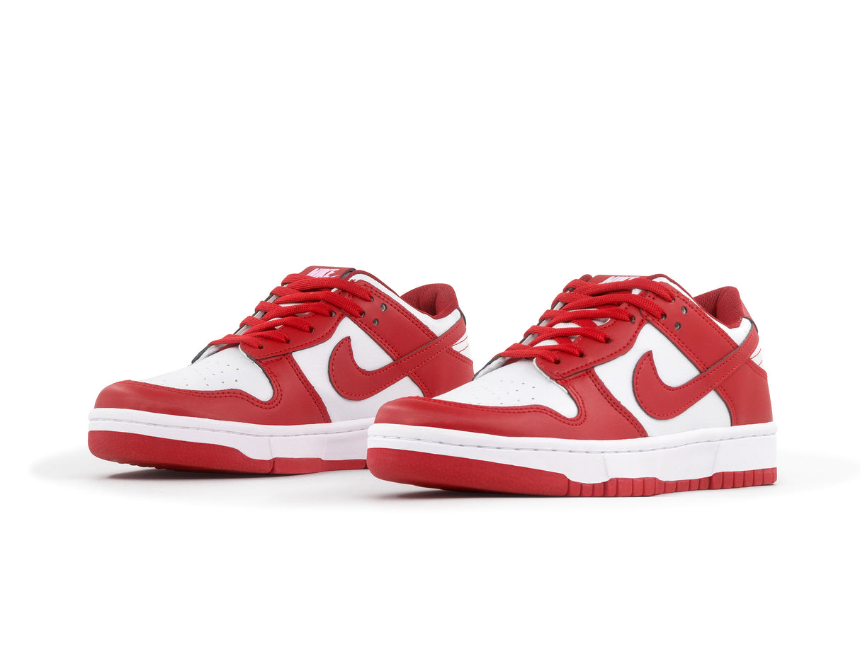 Tenis Dunk Low Blanco Rojo