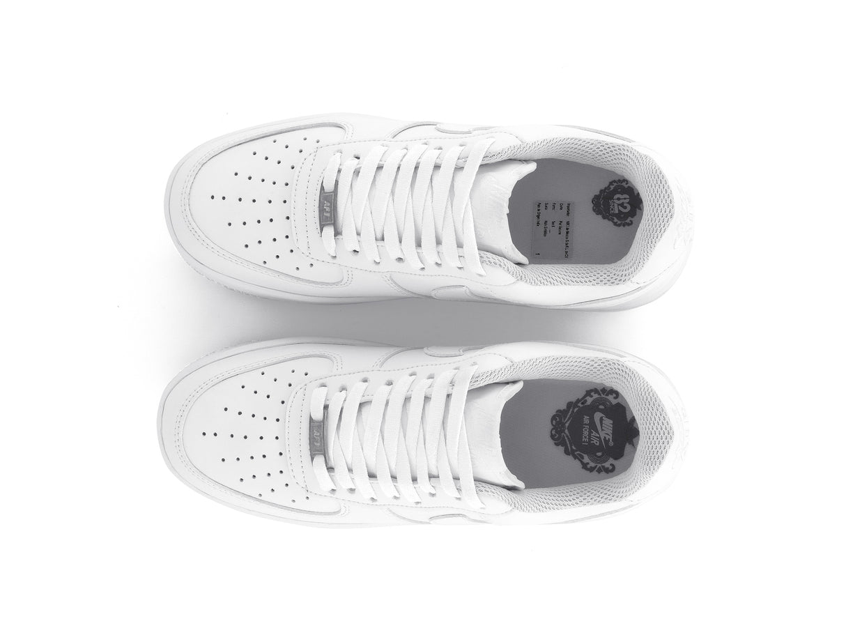 Paq 6 Pares Tenis Air Force 1 Blanco Total 1.1 Premium 22/25.5