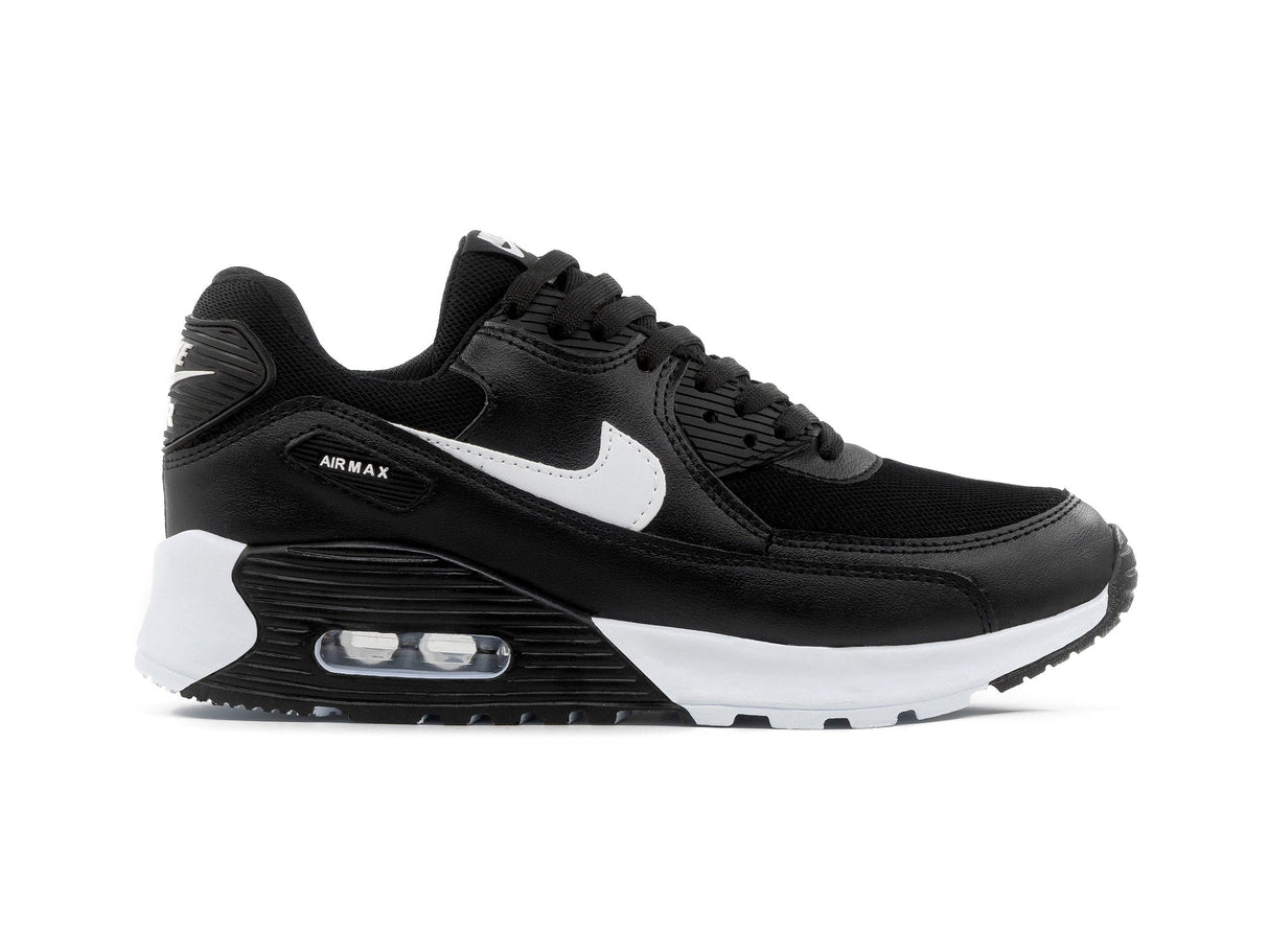 Paq 6 Pares Tenis Max 90 Negro Blanco 22/25.5