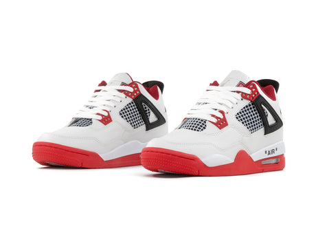 Tenis Retro 4 Blanco Rojo