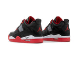 Tenis Retro 4 Negro Rojo