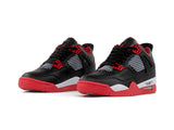 Tenis Retro 4 Negro Rojo