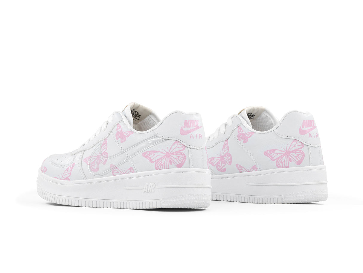 Tenis Mariposa Blanco Rosa