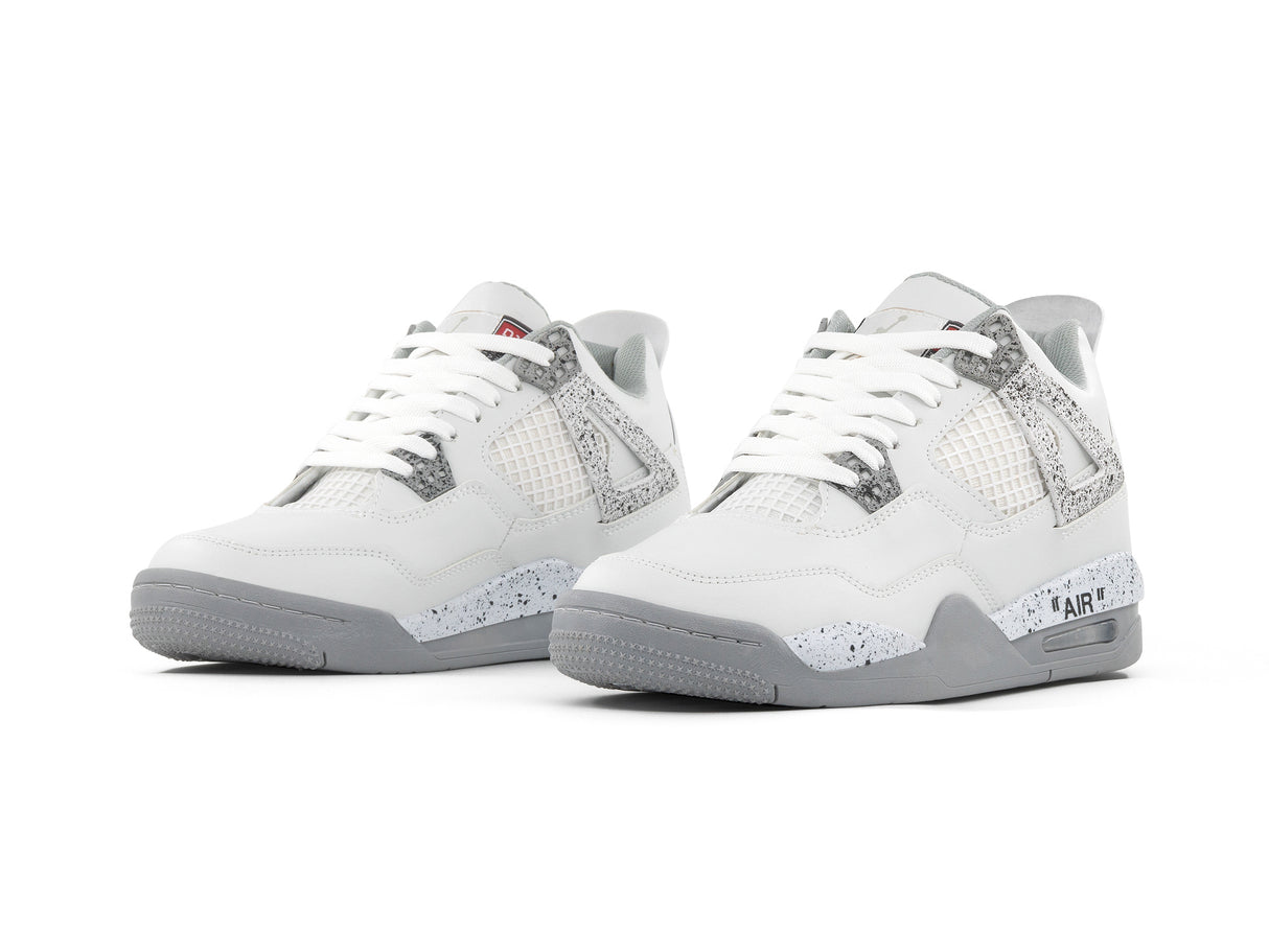 Paq 6 Pares Tenis Retro 4 Blanco Gris Jaspeado 26/29.5