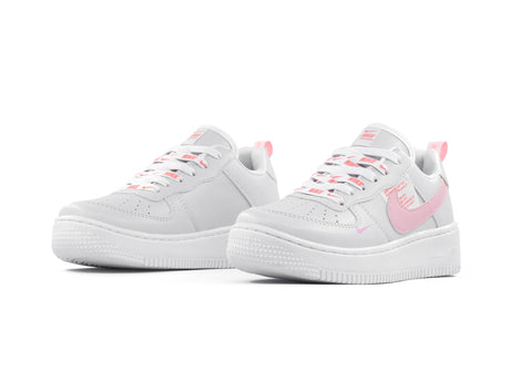 Paq 6 Pares Tenis 275 Blanco Rosa 22/25.5