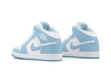 Tenis Retro 1 Blanco Azul Cielo