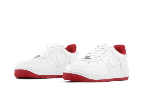Paq 6 Pares Tenis Air Force 1 Blanco Rojo 1.1 Premium 25/28.5