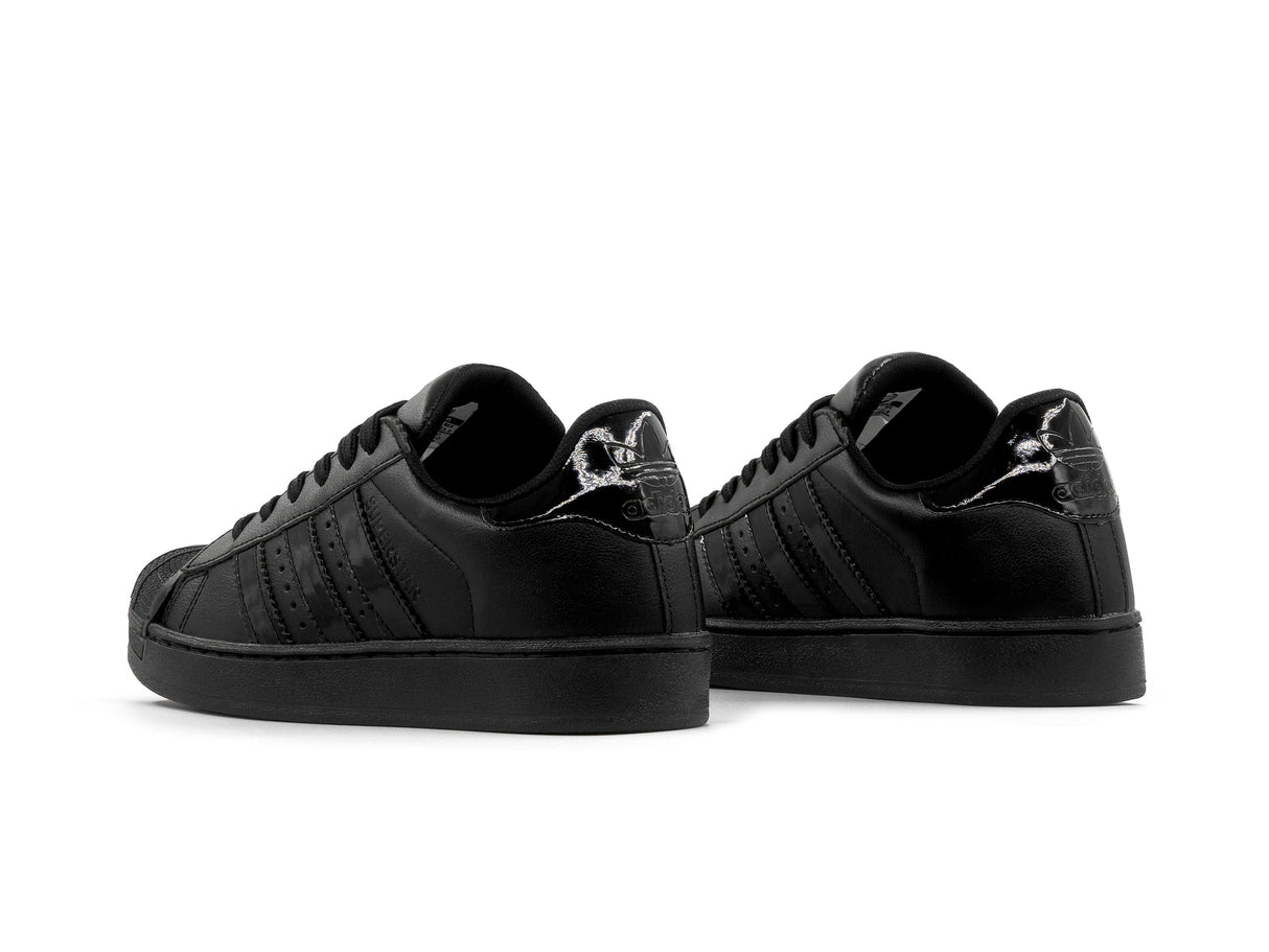 Paq 6 Pares Tenis Superstar Negro Charol 22/25.5