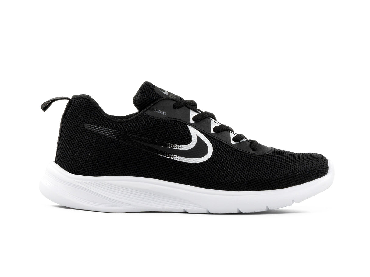 Paq 6 Pares Tenis 025 Negro Plata Negro-1 23/26.5