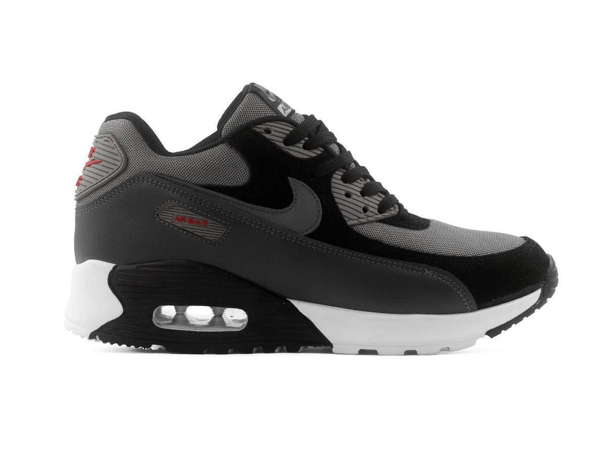 Paq 6 Pares Tenis Max 90 Gris Negro 22/25.5