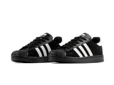 Paq 6 Pares Tenis Concha Rhinestone Negro Blanco 22/25.5