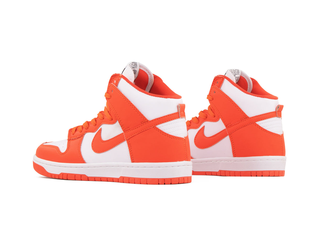 Tenis Dunk Bota Blanco Naranja