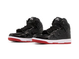 Paq 6 Pares Tenis Dunk Bota Charol Negro Suela Roja 25/28.5