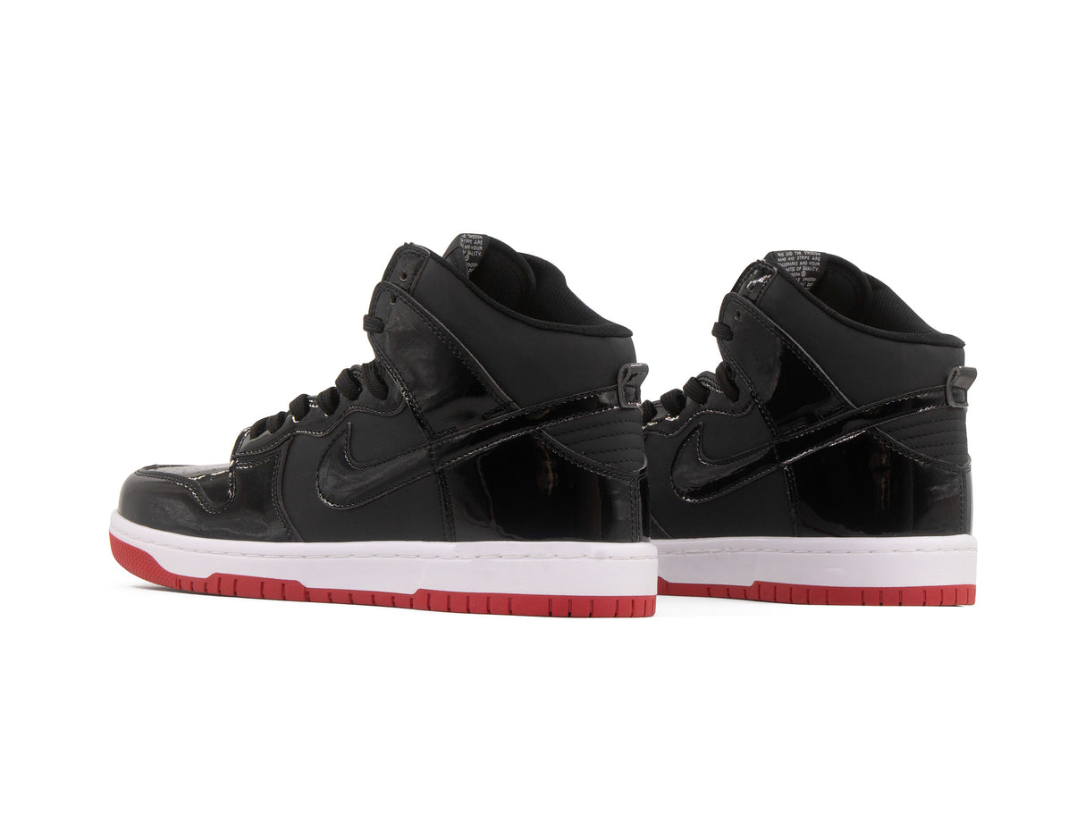 Paq 6 Pares Tenis Dunk Bota Charol Negro Suela Roja 25/28.5
