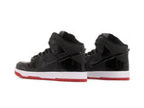 Paq 6 Pares Tenis Dunk Bota Charol Negro Suela Roja 25/28.5