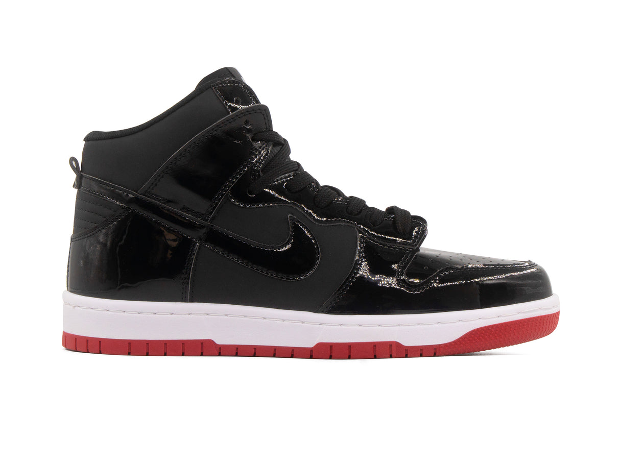 Paq 6 Pares Tenis Dunk Bota Charol Negro Suela Roja 25/28.5