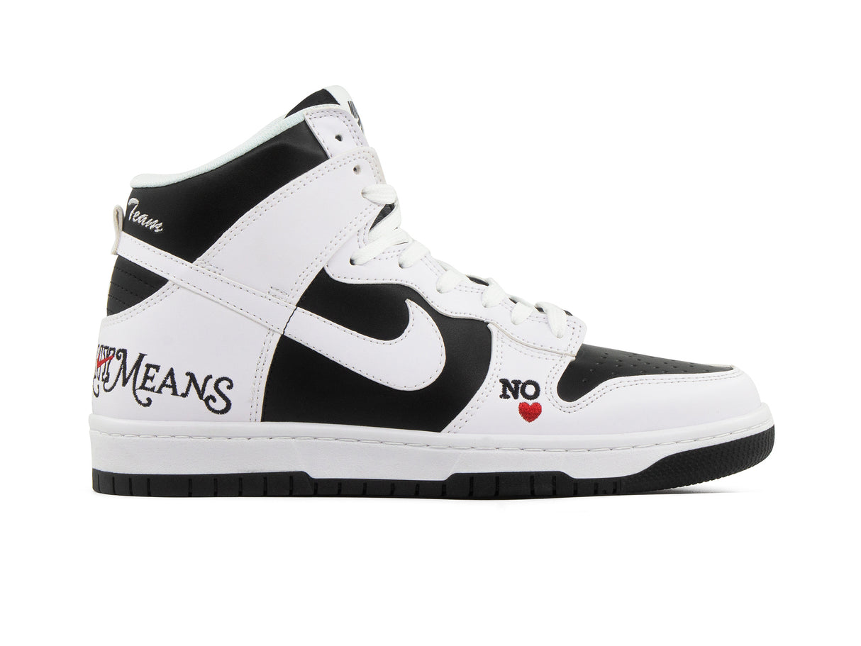 Paq 6 Pares Tenis Dunk Bota Supreme By Any Means Black 25/28.5