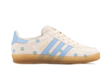 Tenis Gazelle Blanco Cielo Gamuza Suela Ambar