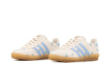 Tenis Gazelle Blanco Cielo Gamuza Suela Ambar
