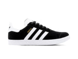 Paq 6 Pares Tenis Gazelle Negro Blanco Gamuza 25/28.5
