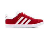 Paq 6 Pares Tenis Gazelle Rojo Blanco Gamuza 23/26.5