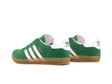Tenis Gazelle Verde Blanco Gamuza Suela Ambar