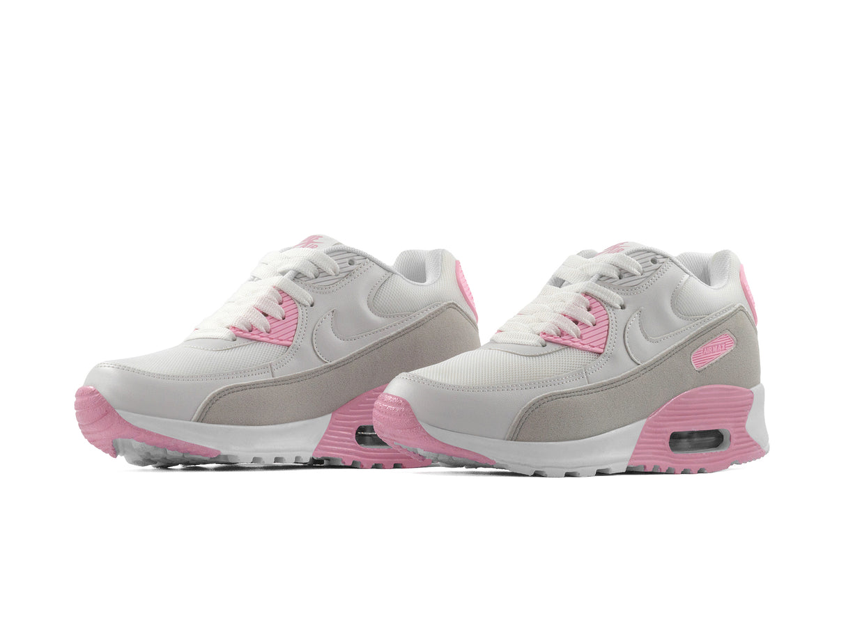 Paq 6 Pares Tenis Max 90 Blanco Gris Rosa 23/26.5