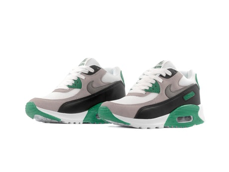 Paq 6 Pares Tenis Max 90 Gris Verde 25/28.5