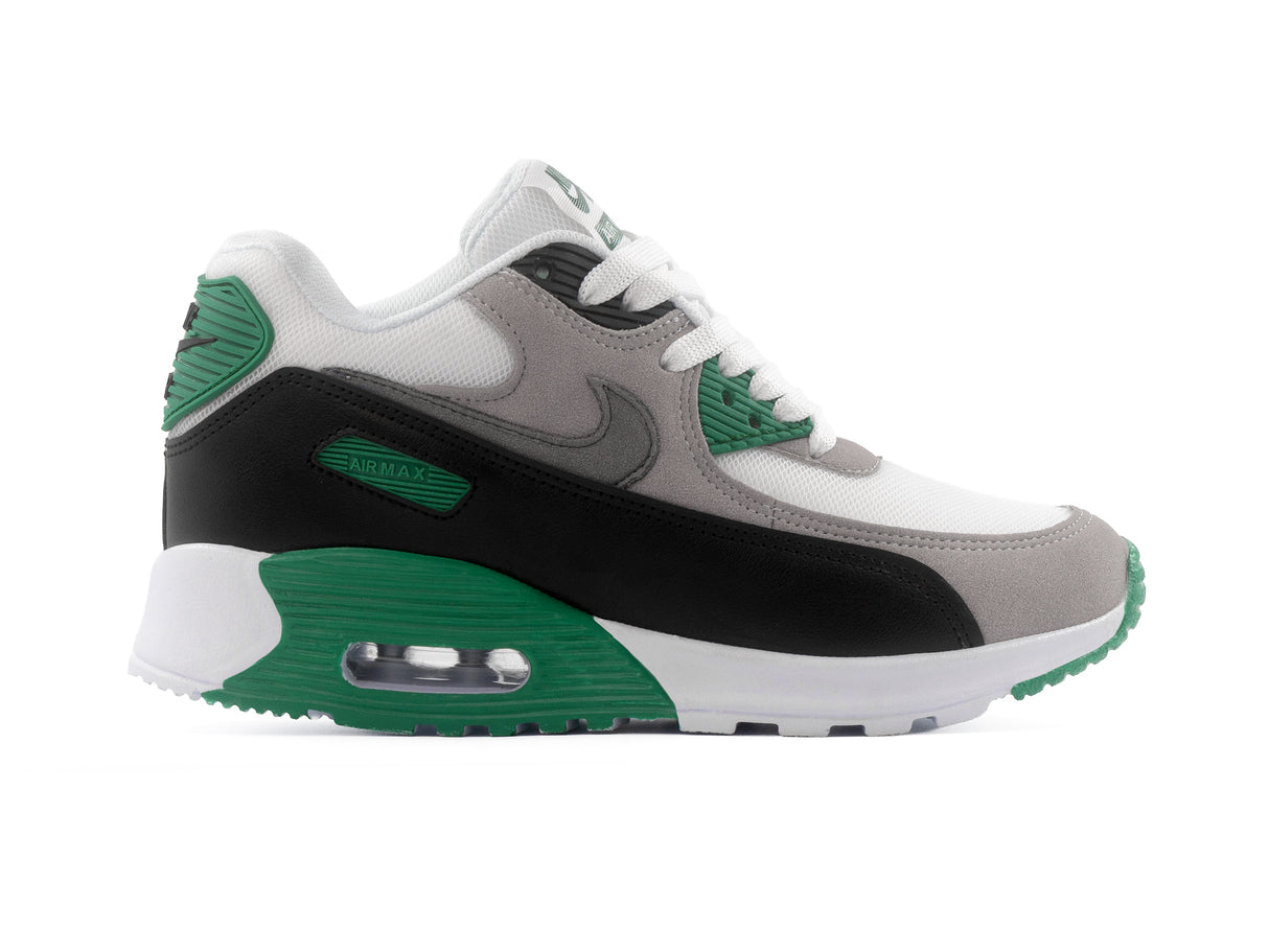 Paq 6 Pares Tenis Max 90 Gris Verde 22/25.5