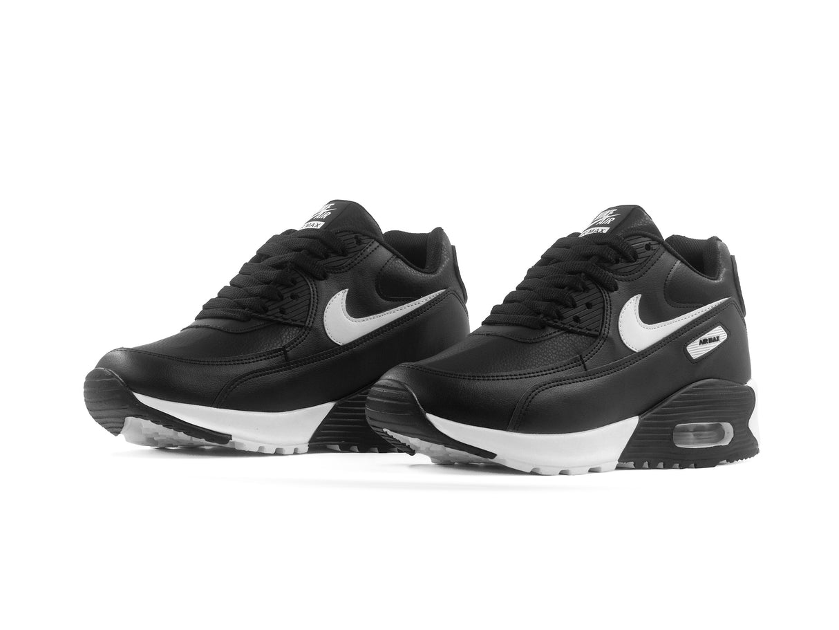 Tenis Max 90 Negro Blanco Sintetico