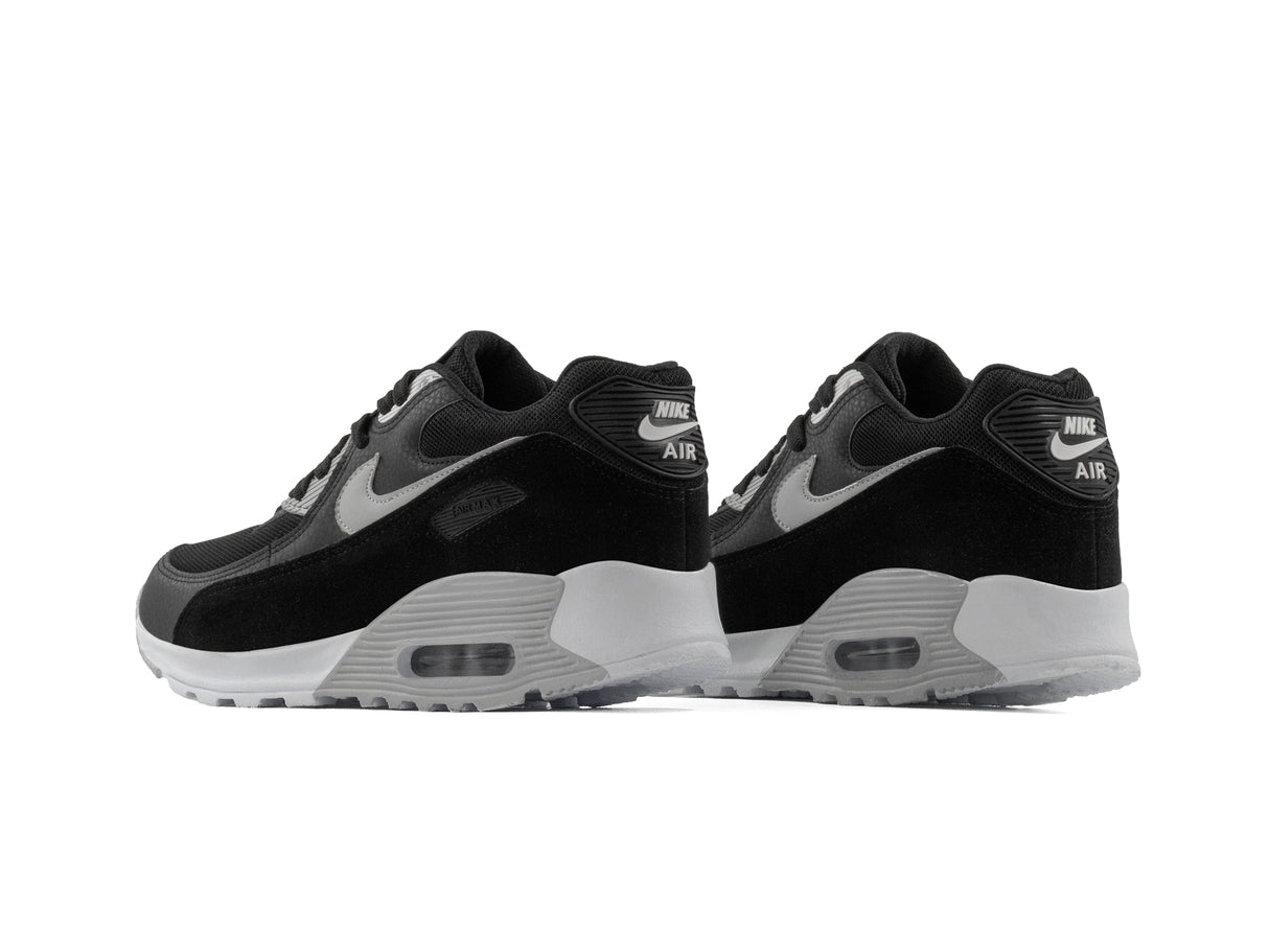 Paq 6 Pares Tenis Max 90 Negro Gris 25/28.5