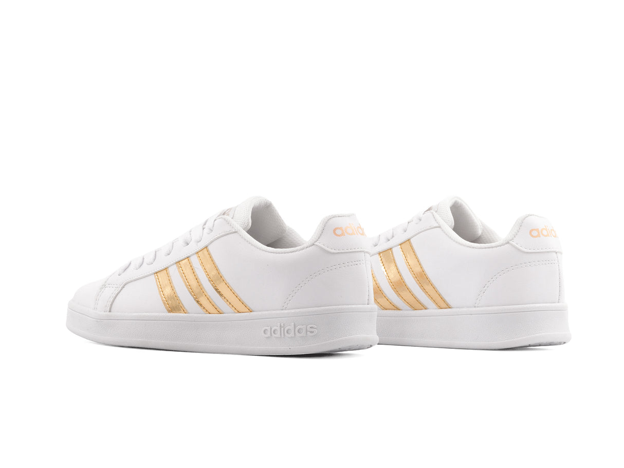Tenis Neo Grand Court Blanco Oro