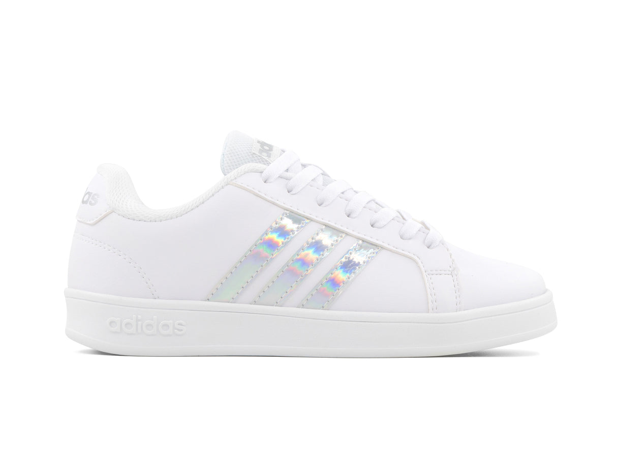 Tenis Neo Grand Court Blanco Plata