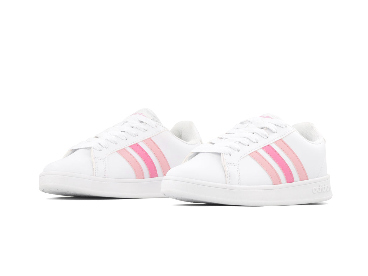 Tenis Neo Grand Court Blanco Rosa Fiusha