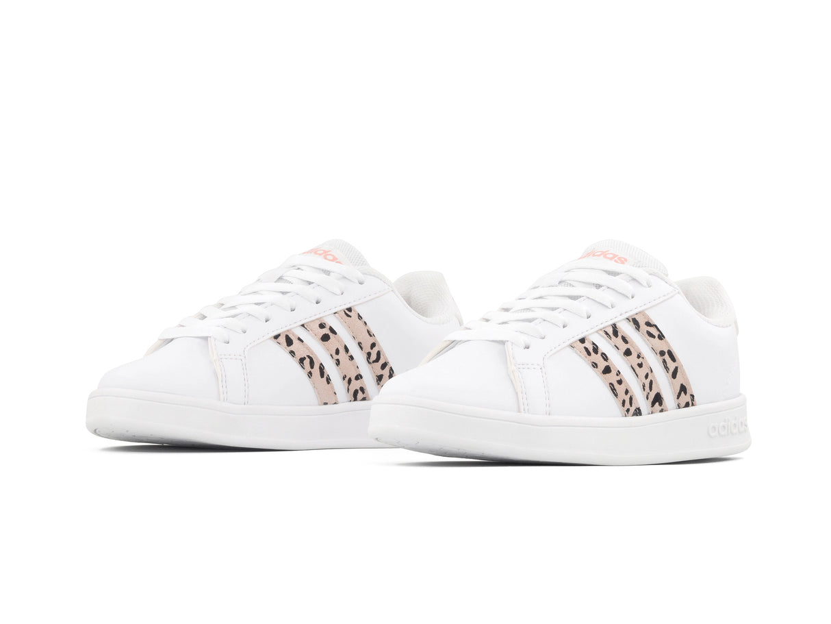 Tenis Neo Grand Court Blanco Tigre Maquillaje