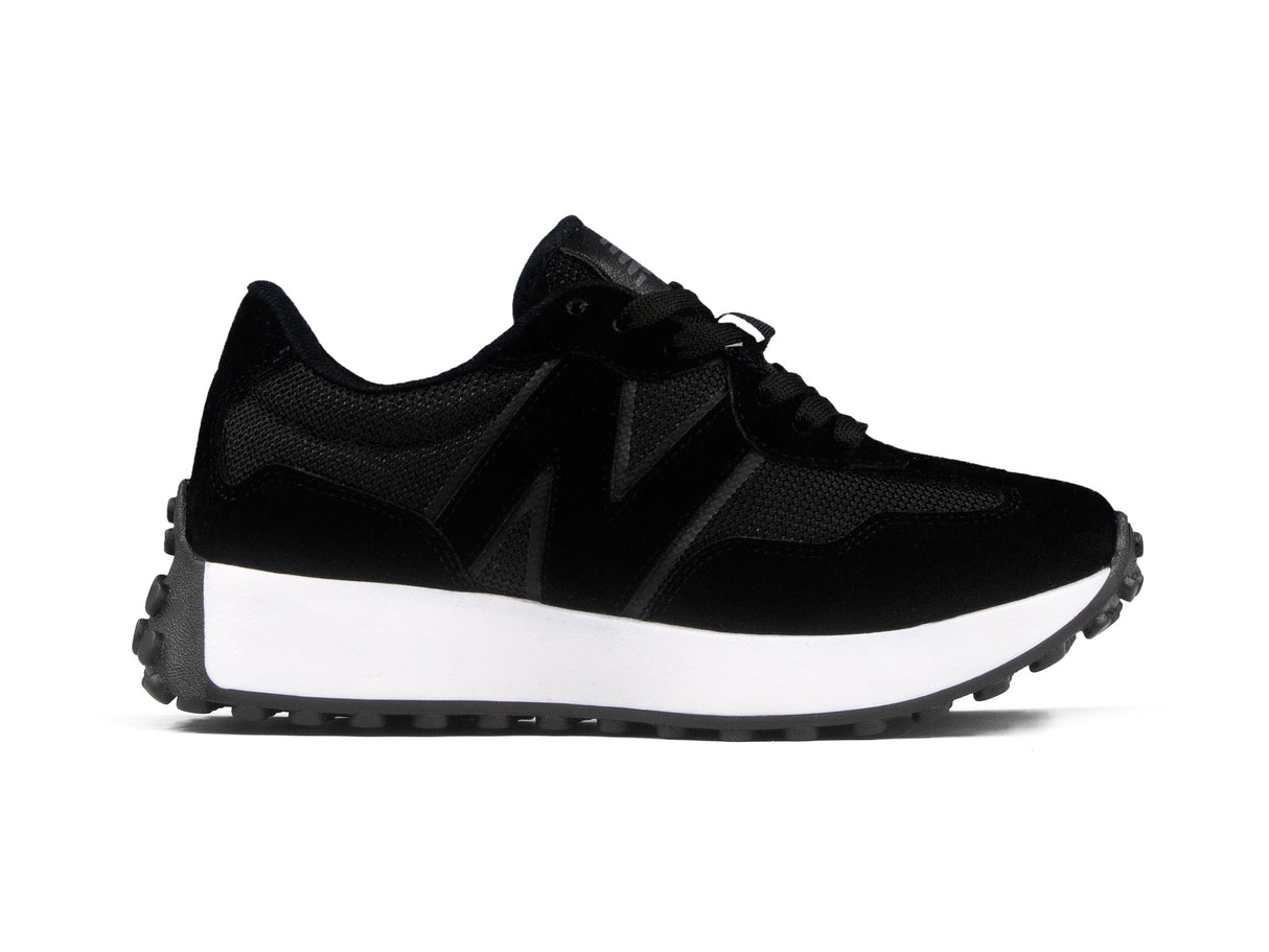 Paq 6 Pares Tenis New Balance 327 Negro Total 1.1 Premium 23/26.5