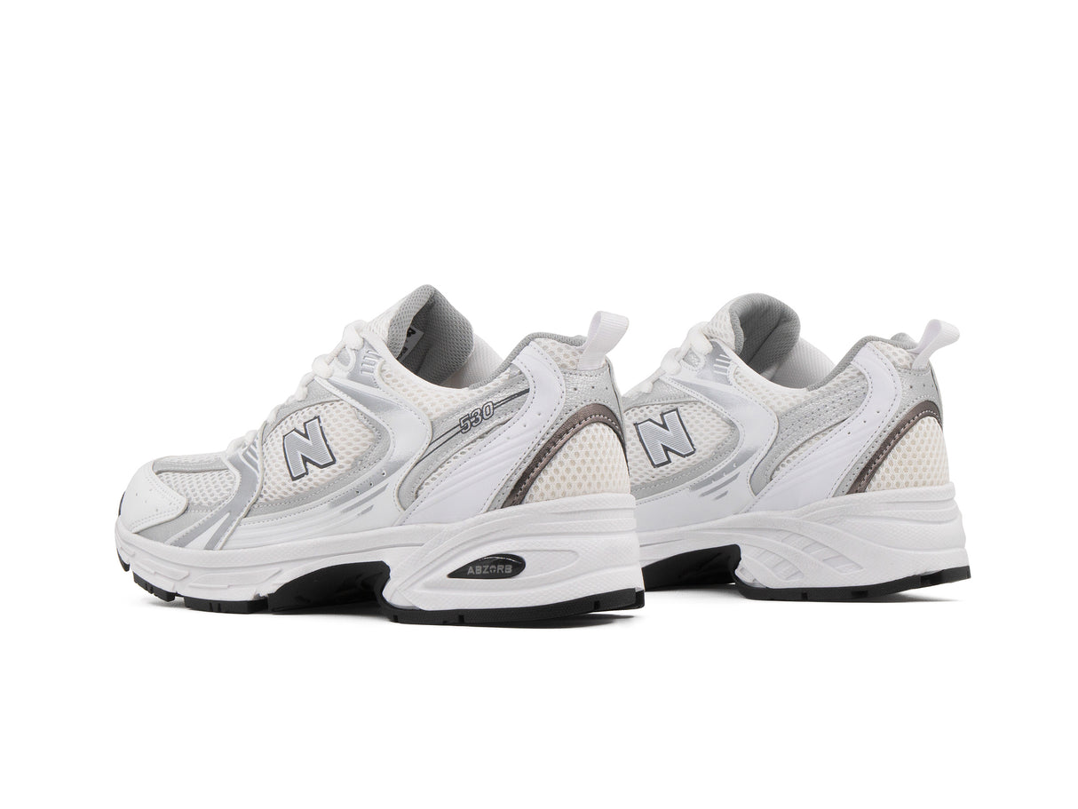 Tenis New Balance 530 Blanco Gris Plata 1.1 Premium