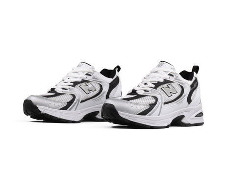 Paq 6 Pares Tenis New Balance 530 Blanco Negro Plata 1.1 Premium 23/26.5