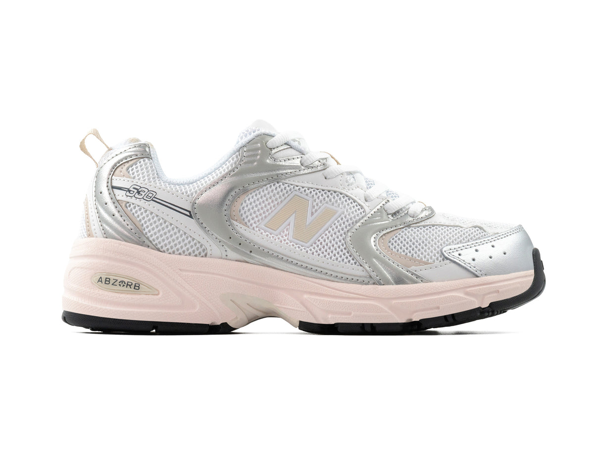 Tenis New Balance 530 Silver Metallic Linen Importado